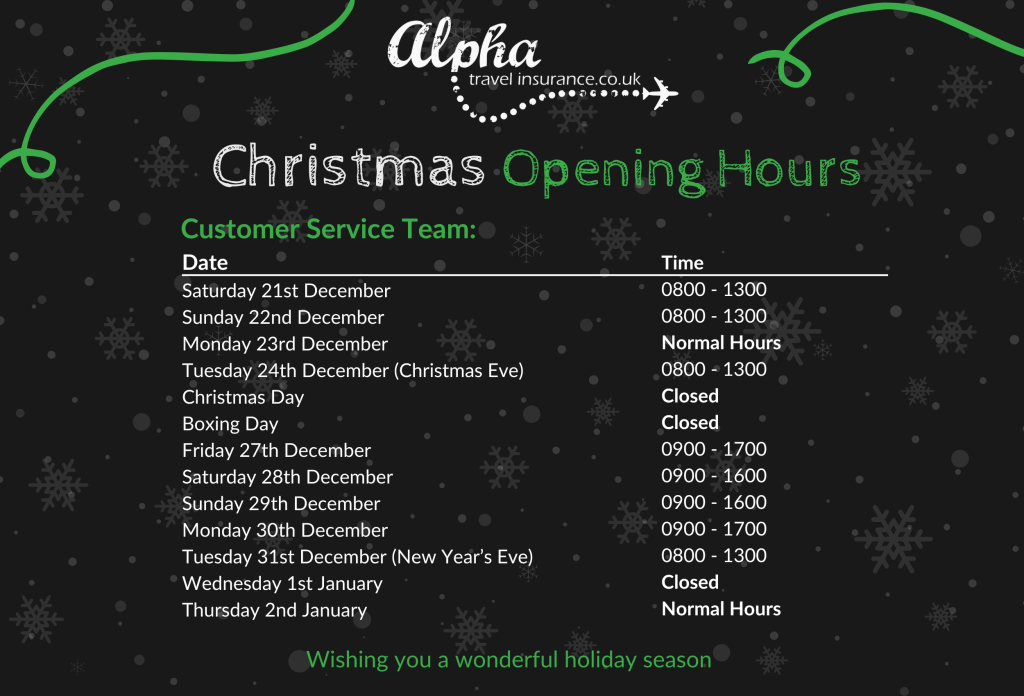 albert & eddie christmas opening hours 